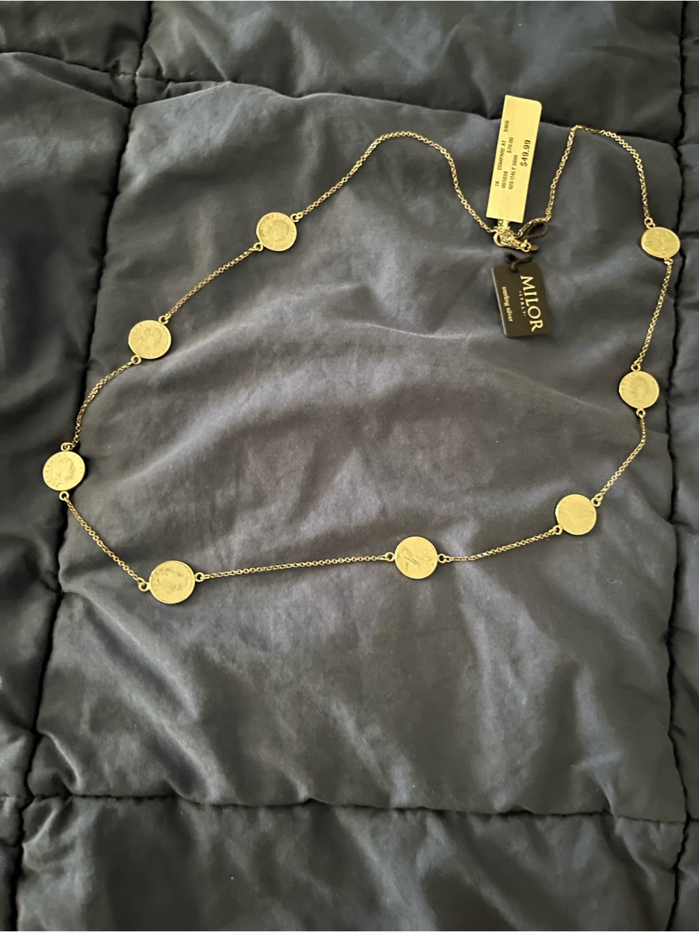 Sterling silver NWT coin necklace